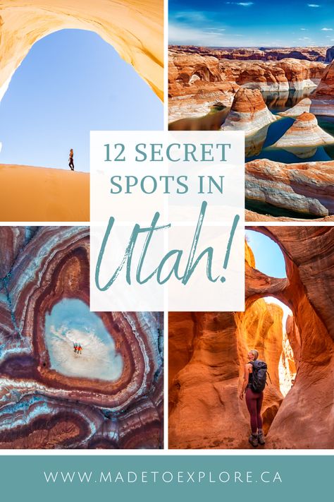 12 Secret Things to do in Utah: Hidden Gems Outside of National Parks! - Made to Explore Orlando, Trips, Grand Canyon, Wanderlust, Ideas, Utah National Parks Road Trip, Utah Hikes, Road Trip To Colorado, Utah Bucket List