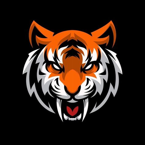 Tiger Logo, Mascot Design, Tiger Vector, Cheetah Logo, Sports Logo Design, Mascot, Tiger Design, Cool Logo, Game Logo