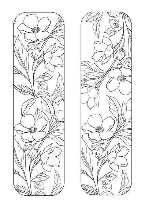 Art Of Books, Coloring Pages Of Flowers, Bookmarks Print Free Printable, Printable Book Marks, Bookmarks To Color, Drawings Of Flowers, Book Marks Diy, Free Printable Bookmarks Templates, Coloring Bookmark