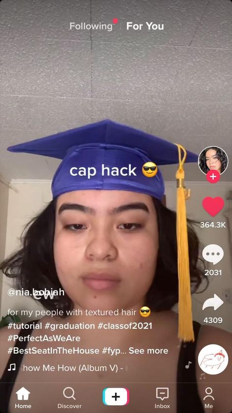Pin by Litzy VM on gradation [Video] in 2022 | Graduation diy, Graduation cap, Graduation cap designs Hacks, Hairstyles With Caps, Tips, Gaya Rambut, Peinados, Inspo, Graduation Hairstyles, Student, Graduation Hairstyles With Cap