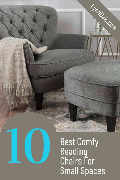 10 Best Comfy Reading Chairs For Small Spaces • LynnOak Comfy Lounge chair, reclining reading, Affordable chair for bedroom. Home Décor, Comfy Reading Chair, Comfortable Living Room Chairs, Comfy Armchair, Comfy Reading, Lounge Chair Bedroom, Bedroom Reading Chair, Cozy Chair, Chairs For Small Spaces