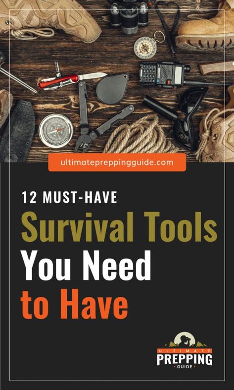 If you are a beginner at prepping and survivalism, it is important to know which survival tools will help you the most especially when you are on a budget. Here are 12 of the most useful survival tools that will help you survive when SHTF.| Discover more about survival prepping at ultimatepreppingguide.com #survivalskills #survivalgear #survivalkit #preppingdoomsday #preppingforbeginners #preppingskills #preppingideas Emergency Preparedness, Homestead Survival, Camping, Survival Tools, Survival Prepping, Survival Multi Tool, Survival Life Hacks, Survival Equipment, Survival Guide