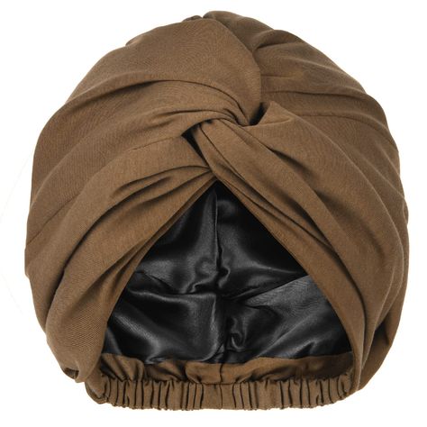 PRICES MAY VARY. Material: This turban head wrap the outer is made of polyester cotton and the lined in black silk satin to prevent friction between the cotton fabric and your fragile hair strands, while protecting your hair. The satin-lined turban head wrap is pre-tied so you don’t have to learn how to tie it. Just place it on your head like a hat for instant style elevation; One Size Fits Most Women:Head circumference is 20 - 23 inch/ 50 - 58 cm;The headwraps are high elastic,comfortable to we Head Wraps For Women, Turban Headwrap, Head Wraps, Silk Bonnet, Turbans, Turban, Cotton Fabric, Tie, Hijab