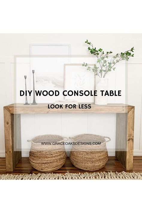 Home Décor, Sideboard, Reclaimed Wood Console Table, Diy Console Table Entryway, Wood Console Table, Diy Entryway Table, Diy Console Table, Reclaimed Wood Coffee Table, Dyi Console Table