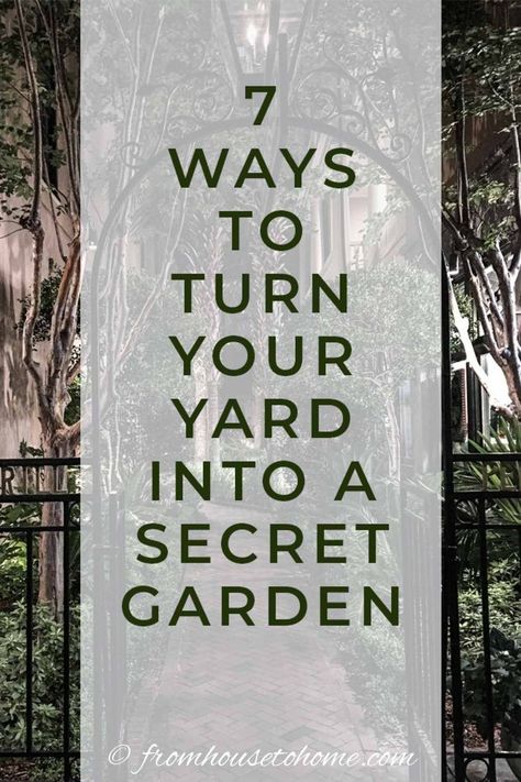 Secret gardens are a beautiful way of garden landscaping that will create your dream garden in your backyard. Find out what you need to include in your garden design (like garden paths and patios) to make your beautiful backyard garden a reality. | Gardening For Beginners Gardening, Shaded Garden, Back Garden Landscaping, Garden Paths, Garden Planning, Garden Yard Ideas, Backyard Shade, Garden Landscaping, Backyard Landscaping