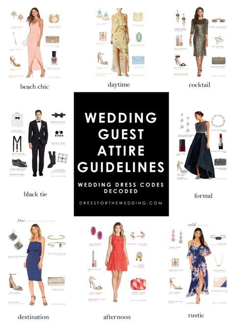 Wedding guest attire guidelines | Wedding dress codes and what to wear to a wedding. If you have ever wondered what to wear as a guest of a wedding - this guide will help! #dresscode #weddingguest #whattowear #weddingtips Wedding Dress, Wedding Dress Code Guide, What To Wear To A Wedding, Dresses To Wear To A Wedding As A Guest, Wedding Guest Attire, Formal Wedding Guests, Wedding Guest Dress Summer, Wedding Guest Dress, Formal Wedding Guest Attire