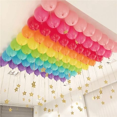 Beautiful, Simple Birthday Decorations, Party, Birthday Decorations, Birthday Balloons, Birthday Theme, Balloons, Unicorn Birthday, Birthday Party