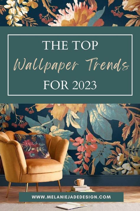 What wallpaper design and print will be big in 2023? Biophilic and nature designs still play a huge part in interiors with the 70s retro prints making an appearance in reds, browns, orange and purples. Inspiration, Design, Decoration, Home Décor, Play, Orange Walls, Designer Wallpaper, Blue And Orange Living Room, Modern Wallpaper Designs