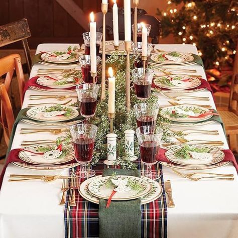 Spice up your holiday table with the LENOX Holiday Plaid 12-Piece Dinnerware Set in Red & Green 🌟🍽 This festive set includes 4 dinner plates, 4 salad plates, and 4 mugs - perfect for all your holiday entertaining needs! 🎄🎁 #holidaydecor #LENOX #dinnerwareset Decoration, Christmas Dinnerware Sets, Christmas Dinnerware, Christmas Dinner Table, Christmas Dinner Tablescapes, Christmas Dinner Table Settings, Christmas Dining Table, Christmas Dining, Holiday Tablescapes Christmas