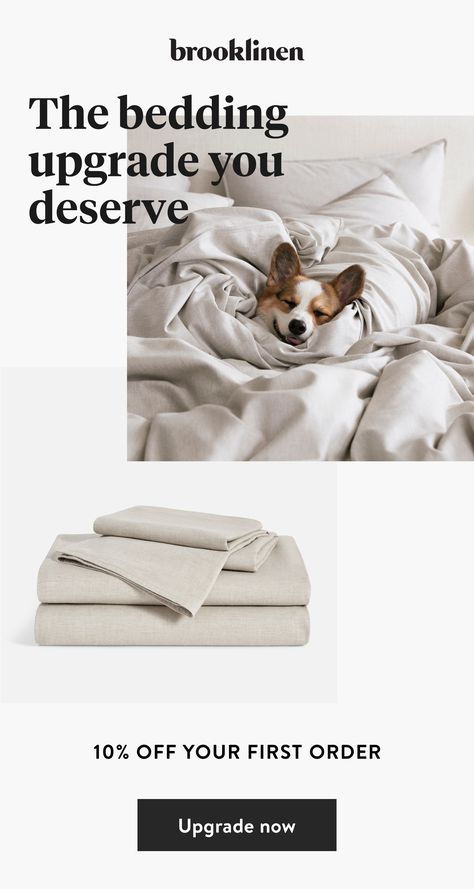 Every great sleep begins with great sheets. Brooklinen has created a whole line of luxuriously comfortable sheets, pillows and comforters that will make your entire bed feel like the cool side of the pillow. Shop the collection today and save 10% on your first purchase. Ideas, Motion Design, Bedding Brands, Quality Bedding, Bed Sheets, Bed Linens Luxury, Bed Styling, Linen Bedding, Best Sheets