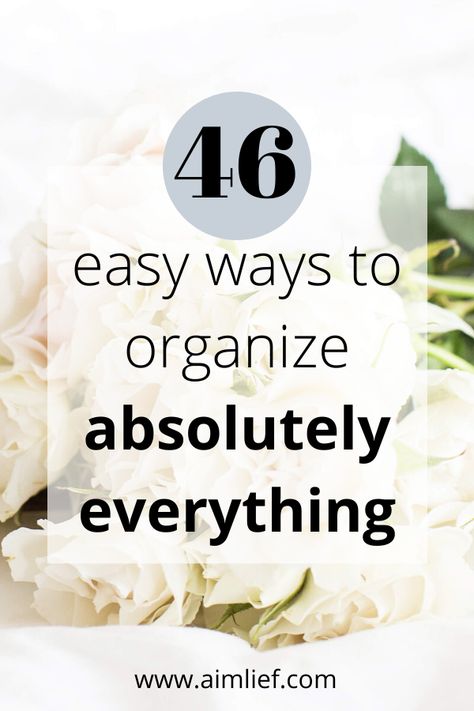 How To Organize Your Life: 46 Easy Ways To Organize Absolutely Everything - aimlief Organisation Ideas, Amigurumi Patterns, Motivation, Inspiration, Diy, Organisation, Planners, Happiness, Getting Organised
