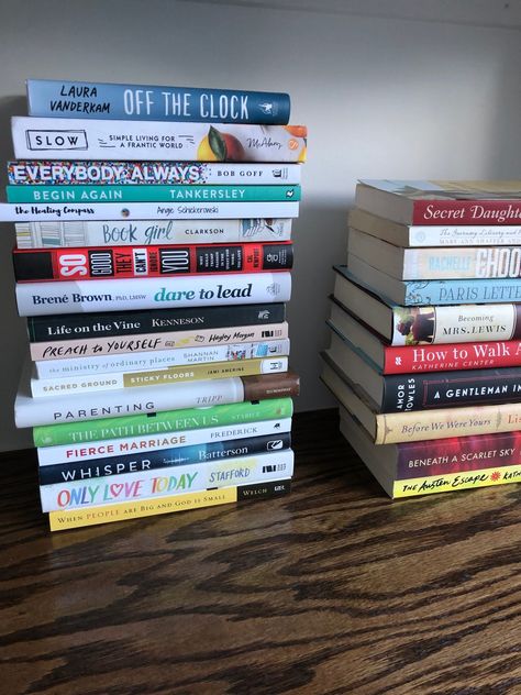 Books, Brené Brown, Laura Vanderkam, Brene Brown, Lette, Goffs, Bob Goff, Clarkson, Book Girl