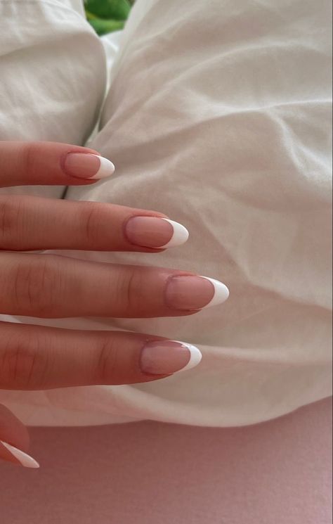 french tip nails | mirlixda # #nail #nails #naildesigns #nailideas #nailart #nailinspo #nailshapes #classynails #trendynails #simplenails #elegantnails French Tips, Design, White French Tip, French Tip Dip, White French Nails, French Tip Acrylics, French Tip Nails, French Tip Acrylic Nails, White Tip Nails