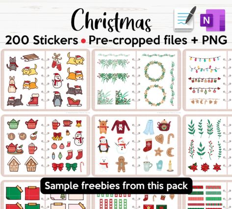 Freebies Vault - HappyDownloads Ipad, Christmas, Christmas Stickers, Holiday Stickers, Free Planner, Planner Stickers, Freebies Samples, Planner, Freebie