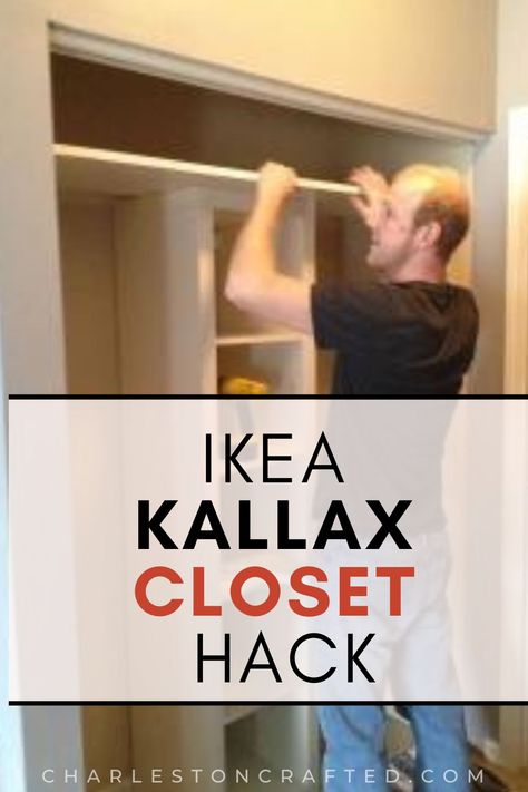 Ikea Hacks, Ikea, Ikea Closet System, Ikea Closet Hack, Ikea Closet Shelves, Ikea Closet Organizer, Ikea Aurdal Closet Hack, Ikea Storage Drawers, Build Closet Organizer