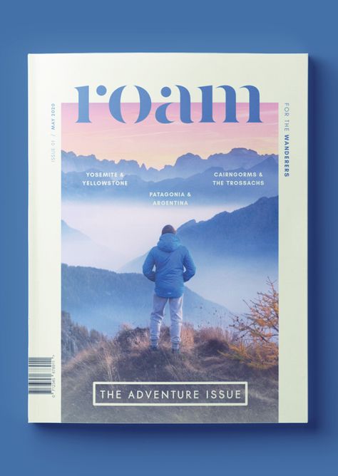 Stylish Travel Magazine Template for InDesign | Free Download Magazine Layouts, Cover Design, Layout, Layout Design, Travel Magazine Design, Travel Graphic Design, Magazine Cover Layout, Travel Design, Travel Book Design