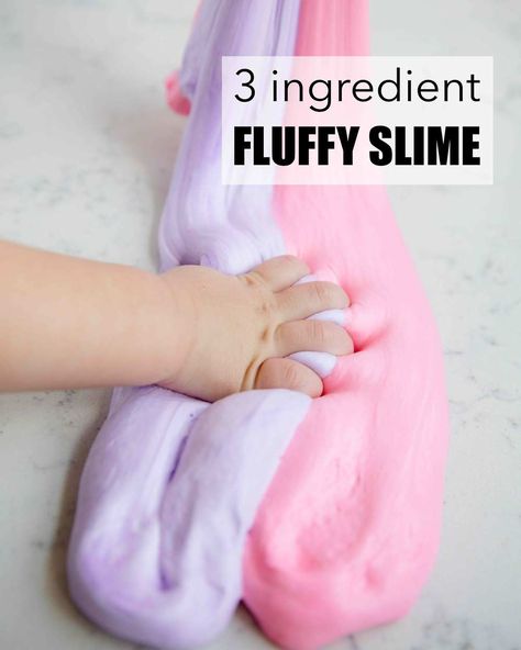 Pre K, Fluffy Slime Ingredients, Easy Slime, Fluffy Slime Recipe, Slime Ingredients, Slime Recipe, Slime For Kids, Homemade Slime, Diy Slime Recipe