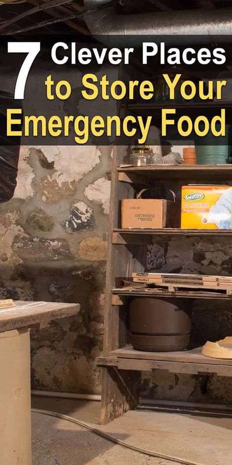 Check out these clever places to hide and store your emergency food in case desperate civilians come to raid your stockpile. Food Storage, Emergency Preparedness, Survival Skills, Emergency Preparation, Homestead Survival, Survival Prepping, Emergency Preparedness Kit, Survival Food, Emergency Prepardness