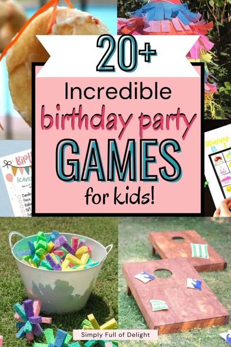 Park Birthday Games For Kids, Easy Outdoor Birthday Party Games, 2nd Birthday Party Games Indoor, 7 Year Birthday Party Ideas At Home, Birthday Party In Park Ideas, Elementary Party Games, 6th Birthday Party Games, Park Party Games For Kids, 1st Bday Party Games