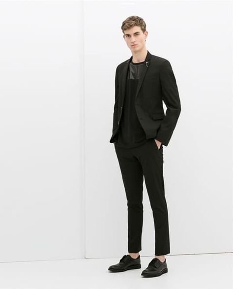 All Black Outfits Men-15 All Black Dressing Ideas for Guys Outfits, Inspiration, Mens Suits, Mens Trousers, Mens Pants, Mens Outfits, Formal Men Outfit, Black Outfit Men, Pants Outfit Men