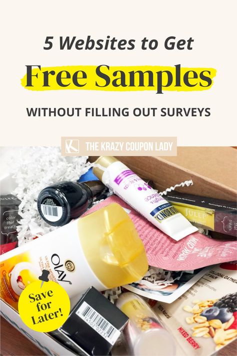 Free Samples - How to Get Free Samples by Mail - The Krazy Coupon Lady Diy, Life Hacks, Get Free Stuff Online, Get Free Samples, Free Coupons By Mail, Free Samples Without Surveys, Get Free Stuff, Coupon Sites, Coupons By Mail