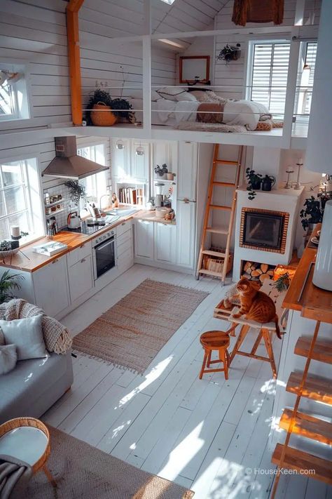 33 Tiny Houses With Great Loft Spaces (Pictures)