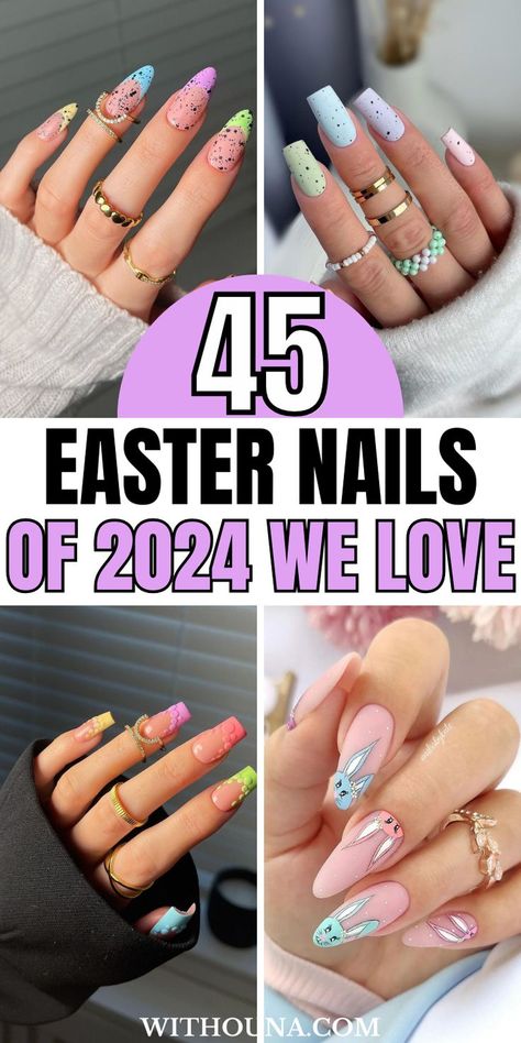 Easter is just around the corner and if you're looking for the best Easter nails of 2024 to upgrade your nail design for the season, we've got your back. We've got you everything from Easter nail designs 2024, Easter nail ideas, Easter nail colors, nail designs for Easter, spring nails for Easter, short Easter nails, cute Easter nails 2023, cute Easter nail ideas, and so much more. Ideas, Nail Art Designs, Manicures, Easter Nails Design Spring, Easter Nail Designs, Easter Nail Art Designs, Easter Nail Art, Easter Color Nails, Easter Themed Nails