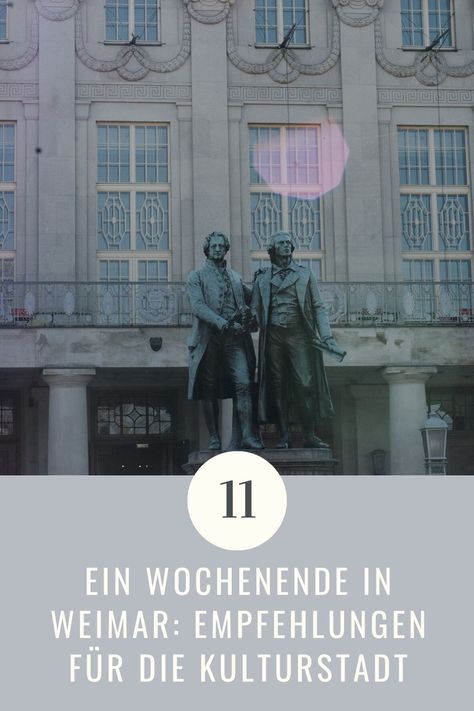 Verbringe dein perfektes Wochenende in Weimar. Hier kommen meine 11 liebsten Empfehlungen für dein Wochenende in der Kulturstadt in Thüringen. Weimar, Films, Film Posters, Deutschland, Man, Poster, Movies, Movie Posters