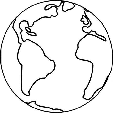 Trabalhinho infantil para o Dia da Terra Colouring Pages, Art, World Map Coloring Page, Earth Coloring Pages, Planet Coloring Pages, Earth Day Coloring Pages, Earth For Kids, World Outline, Coloring Pages