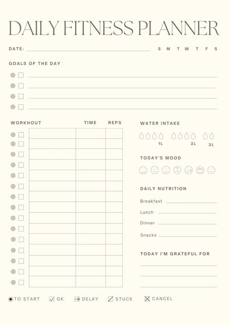 Fitness, Organisation, Weekly Workout, Daily Workout, Diet Planner, Weight Workout Plan, Workout Template, Workout Log, Fitness Planner
