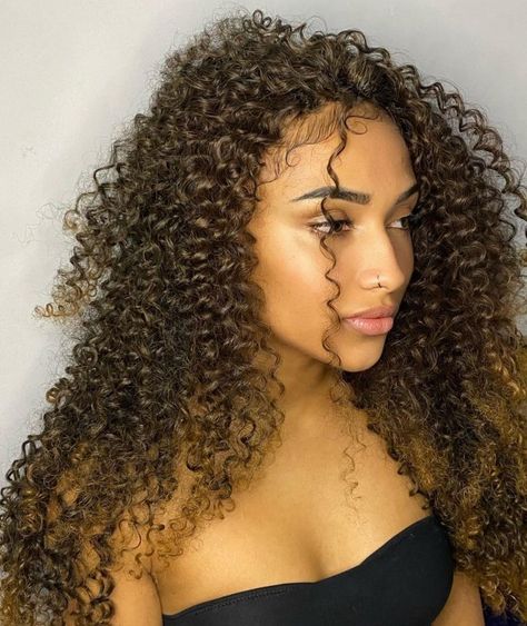 Soft Natural-Looking Curly Crochet Hair Kinky Curly Hair, Hair Styles, Crochet Braids, Haar, Curly Girl, Hair Ideas, Coiffure Facile, Wigs, Curly Hair Styles