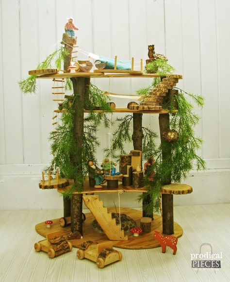 Handmade Holidays: Gift Ideas & Resources All About Wood by Prodigal Pieces www.prodigalpieces.com #prodigalpieces Diy For Kids, Tree Houses, Crafts, Handmade Wooden Toys, Wooden Toys, Toy Trees, Wooden Gifts, Diy Fort, Tree House