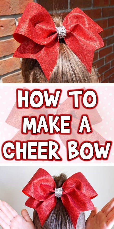 How to Make a Cheer Bow Cheer Bows, Cheerleading Bows, Cheerleading, Diy, Cheer Hair Bows, Ribbon Hair Bows, Cheer Bows Diy, How To Make Bows, Diy Hair Bows