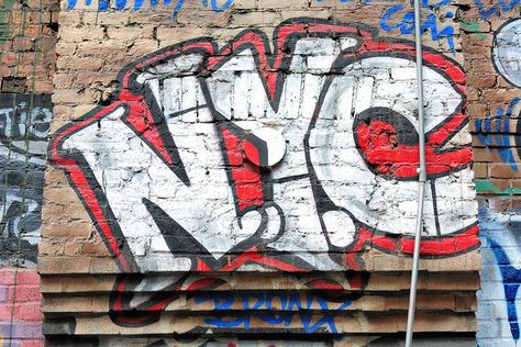 NYC tagged New York City Graffiti, Nyc Street Art Aesthetic, New York Graffiti Aesthetic, Canal Street New York, New York Streets Aesthetic, 90s New York, Ny Graffiti, Graffitti Street, Graffiti Aesthetic