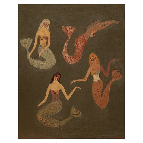 Folk Art, Painting & Drawing, Art, Mermaid Art, Original Art, Art Prints, Artwork, Artist, Art Works