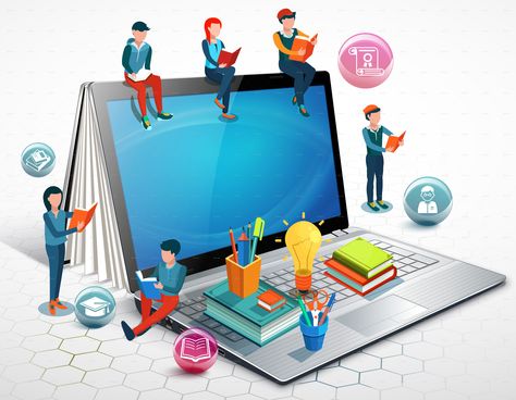 Educational Technology, Digital Marketing, Design, Social Marketing, Education Design, Education Poster Design, Online Education, Creative Education, Powerpoint Animation