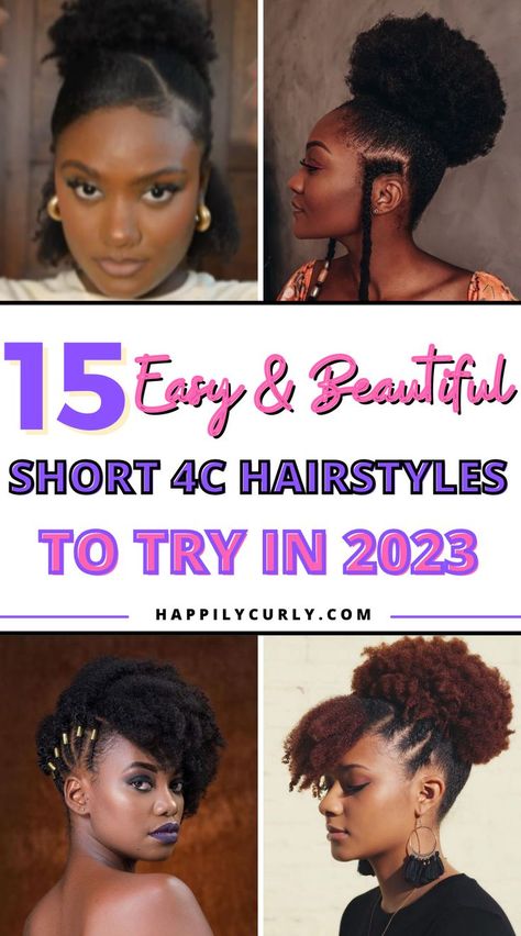 15 Easy & Beautiful Short 4c Hairstyles To Try In 2023 | 4c natural hairstyles short | 4c natural hairstyles medium | 4c natural hairstyles medium protective | natural 4c hairstyles | quick 4c hairstyles | easy 4c hairstyles | easy 4c hairstyles medium Girl Hairstyles, Short Hair Styles, Hair Styles, Hair Videos, Black Girls Hairstyles, Hair Inspiration, Short Natural Hair Styles, Quick Hairstyles, Medium Hair Styles