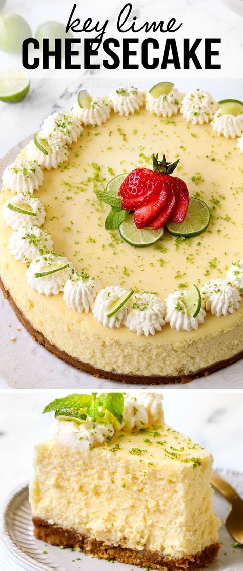 Cheesecakes, Quiche, Recipe For Key Lime Cheesecake, Keylime Cheesecake Recipe, Key Lime Cheesecake Recipe Easy, Keylime Cake Recipe, Best Key Lime Cheesecake Recipe, Food Processor Recipes Dessert, Summer Cheesecake Recipes