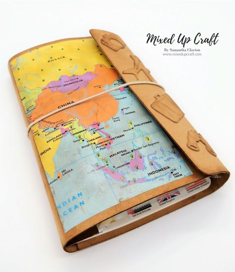 India, Junk Journal, Thailand, Altered Books, Mongolia, Travel Book, Map Crafts, Bookbinding, Travelers Notebook