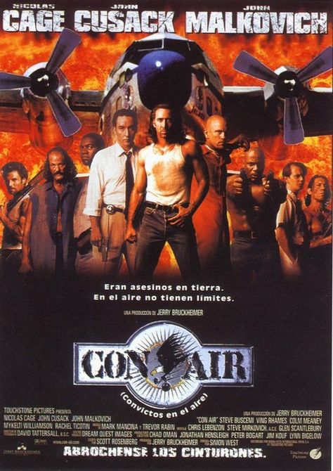 Conair Films, Action Films, Nicolas Cage, Nicolas Cage Movies, Steve Buscemi, Action Movie Poster, Ving Rhames, John Malkovich, John Cusack Movies