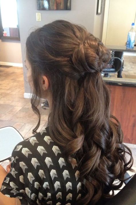 20 Chic Half Up Half Down Hairstyles For Black Hair 2023 Prom Hairstyles Half Up Half Down, Half Up Half Down Hair Prom, Half Up Bun Wedding Hair, Half Up Half Down Hair, Prom Hairstyles For Long Hair, Half Updo, Prom Half Up Hair, Half Up Bun, Half Bun Half Down