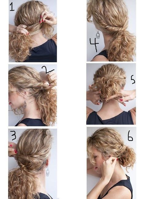 25+ Cute Hairstyles for Curly Hair | Stylish Collection by Creative Khadija Long Curly Hair, Quick Curly Hairstyles, Curly Hair Styles Easy, Curly Hair Styles Naturally, Curly Hair Updo, Natural Hair Styles, Curly Hair Styles, Curly Girl Hairstyles, Medium Hair Styles