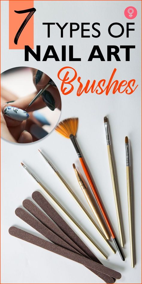 7 Types Of Nail Art Brushes : Nail art brushes comes in 15 different interesting pieces and each set can be further divided into 7 parts. You can buy these brushes individually too depending on what you like to do. Take a look to know more. #nailart #nailcare #nailbrushes Ideas, Make Up, Diy, Dessert, Art, Brushes, Fan Brush Nails, Different Types Of Nails, Types Of Nails