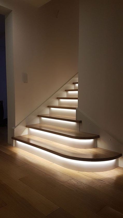 Modern House Design, Home Stairs Design, Stairs Design Modern, Stairs Design, Staircase Design, Stairway Design, House Stairs, Stair Well, Stairway Lighting