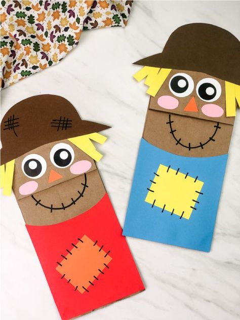 This scarecrow paper bag craft for kids is a fun autumn craft for preschoolers! It comes with a free printable template too. #simpleeverydaymom #paperbagcrafts #kidscrafts #preschool #preschoolers #preschoolcrafts #craftsforkids Crafts, Halloween, Toddler Crafts, Autumn Crafts, Pre K, Thanksgiving Crafts, Fall Crafts For Kids, Fall Crafts For Toddlers, Crafts For Kids