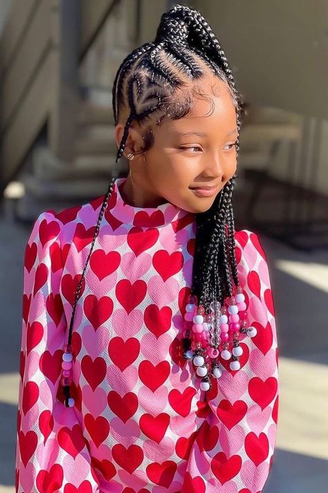 Kiddies Hairstyles with Beads Girl Hairstyles, Outfits, Lil Girl Hairstyles, Cute Box Braids Hairstyles, Black Kids Braids Hairstyles, Black Girls Hairstyles, Afro