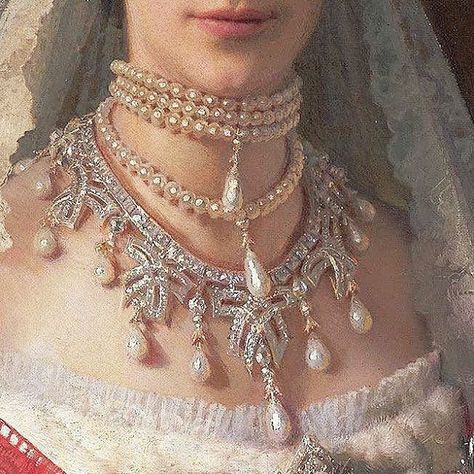 Detail from a portrait of Empress Maria Fedorovna of Russia Portrait, Beautiful, Renaissance Art, Princess Aesthetic, Royal Aesthetic, Renaissance Paintings, Ilustrasi, Pretty Art, Antik