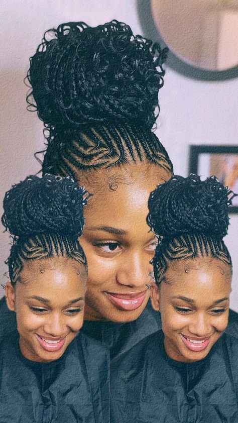 𝗧𝗿𝗶𝗯𝗮𝗹 𝗯𝗿𝗮𝗶𝗱𝘀____😍❤️ (cornrows in the front with knotless braids at the back) #myhandworks | Instagram Braided Hairstyles, Cornrows, Box Braids Hairstyles For Black Women, Braided Ponytail Hairstyles, Braided Hairstyles For Black Women Cornrows, Cornroll Braids Hairstyles Cornrows, Pony Tail Braids, Braided Cornrow Hairstyles, Cornrows Braids For Black Women Natural