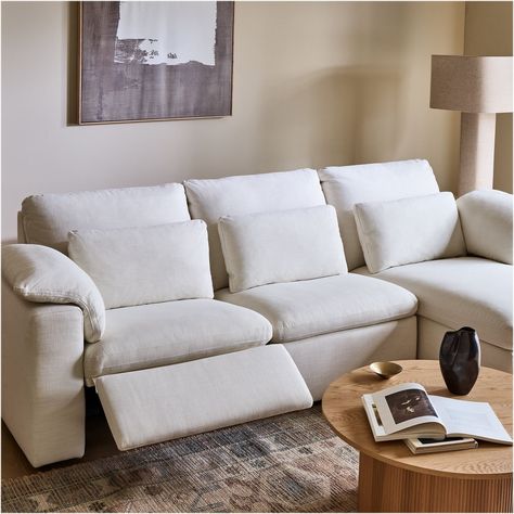 Sectional Sofas, Sectional Sofa With Chaise, Sectional Sofa With Recliner, Sectional Sofa Couch, Sectional And Recliner Living Room, Reclining Sofa Living Room, Modern Reclining Sectional, Sectional Sofa, Modern Sofa Sectional