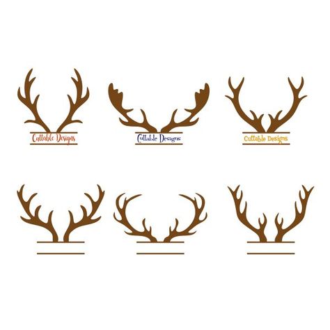 Crafts, Deer, Diy, Design, Silhouette Projects, Reindeer Antlers, Reindeer Drawing, Reindeer Tattoo, Christmas Designs